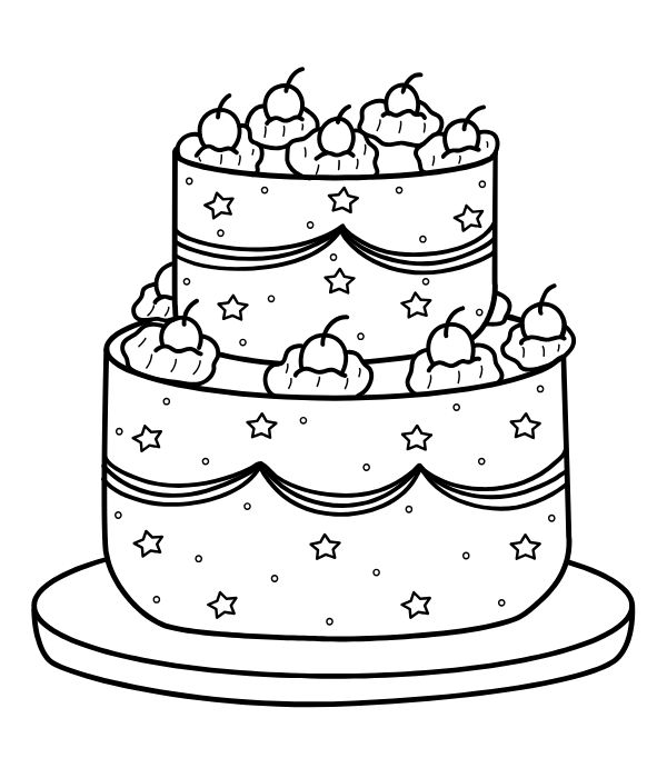 tranh tô màu bánh kem 14