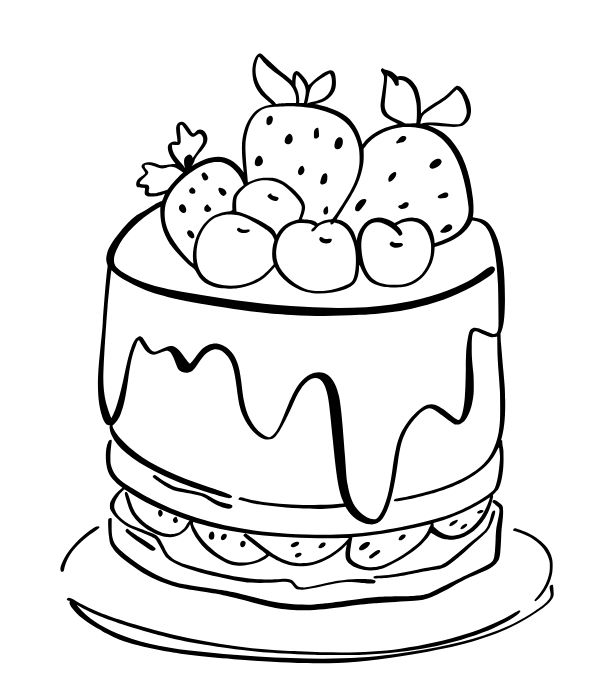 tranh tô màu bánh kem 26