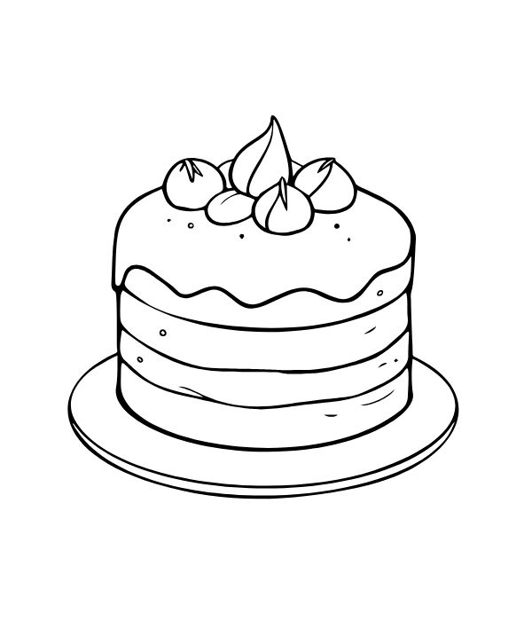 tranh tô màu bánh kem 29