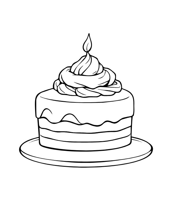 tranh tô màu bánh kem 31