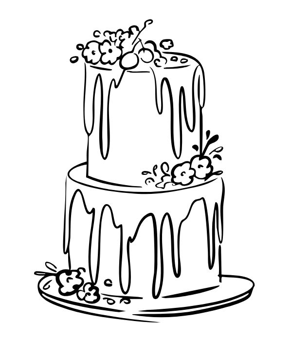 tranh tô màu bánh kem 33