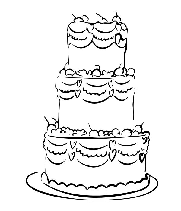 tranh tô màu bánh kem 34