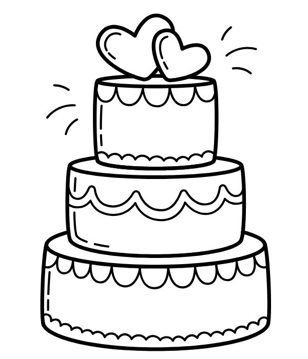 tranh tô màu bánh kem 7