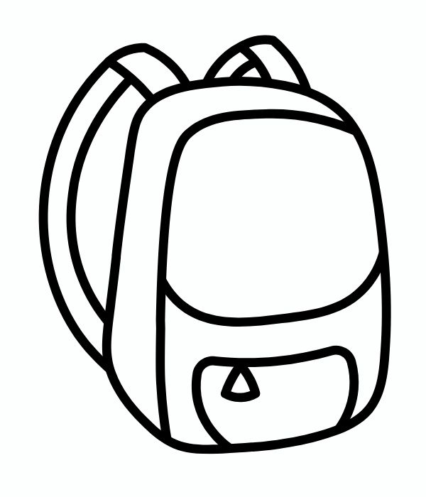 tranh tô màu cái ba lô