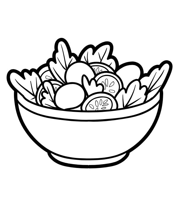 tranh tô màu cái bát