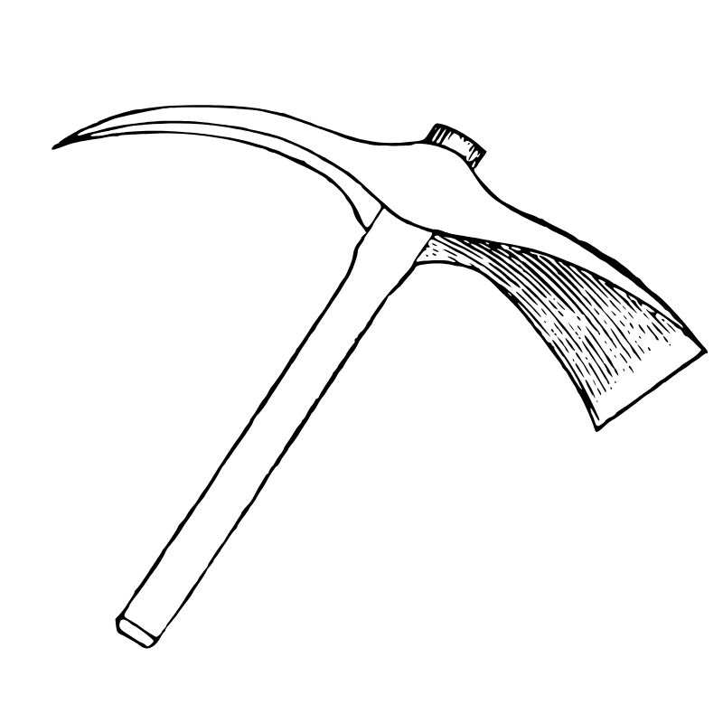 tranh tô màu cái cuốc 13