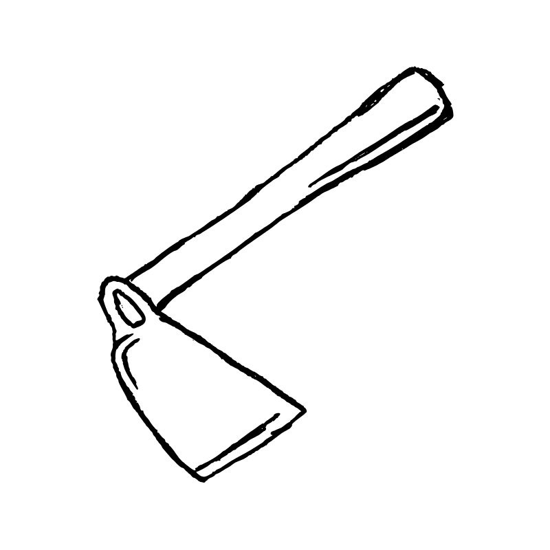 tranh tô màu cái cuốc 22