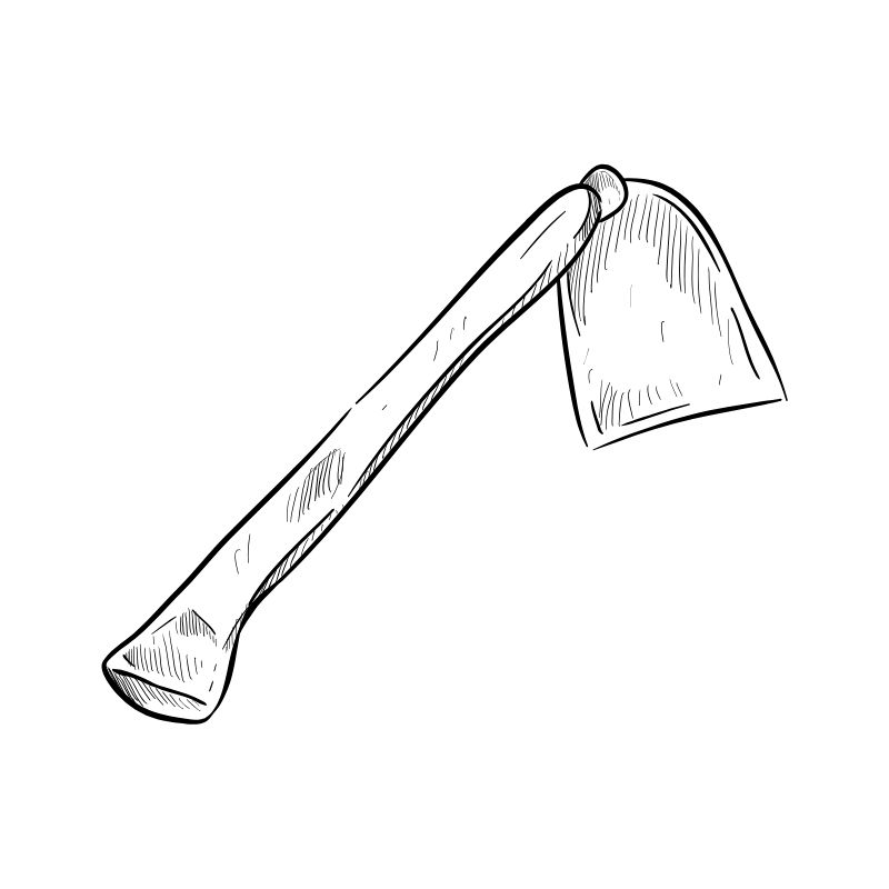 tranh tô màu cái cuốc 27