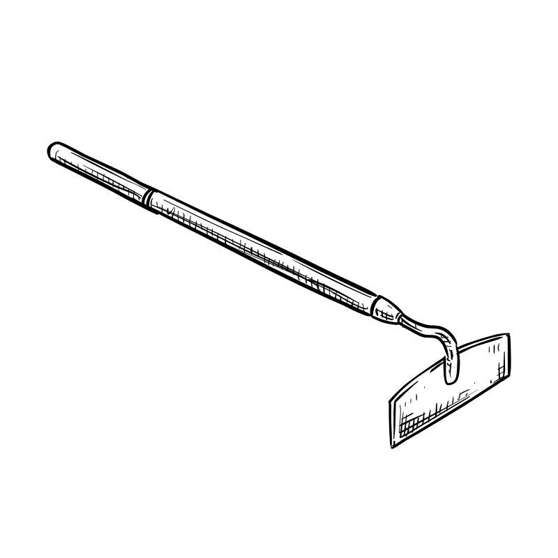 tranh tô màu cái cuốc 28