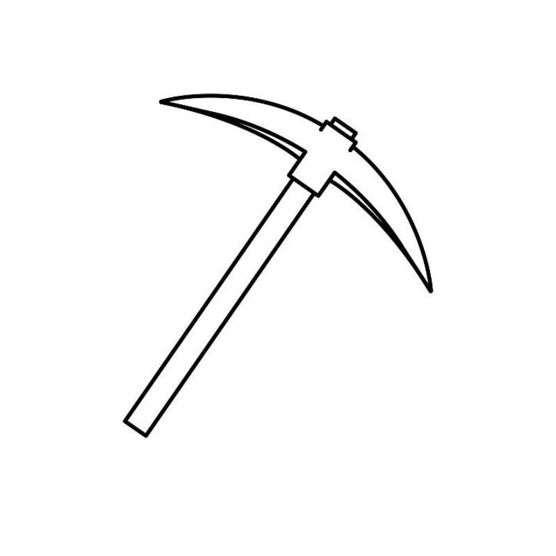 tranh tô màu cái cuốc 6