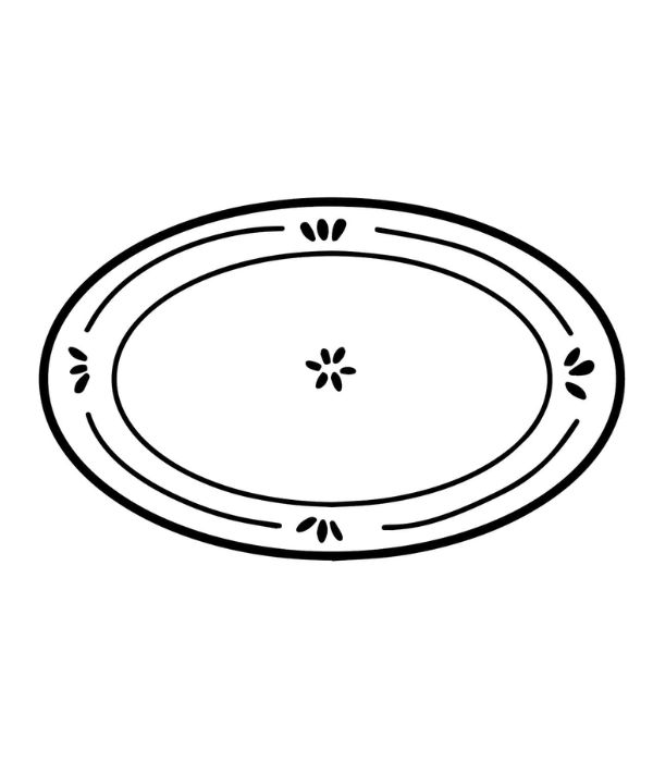 tranh tô màu cái đĩa 11