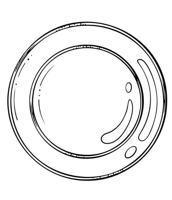 tranh tô màu cái đĩa 12