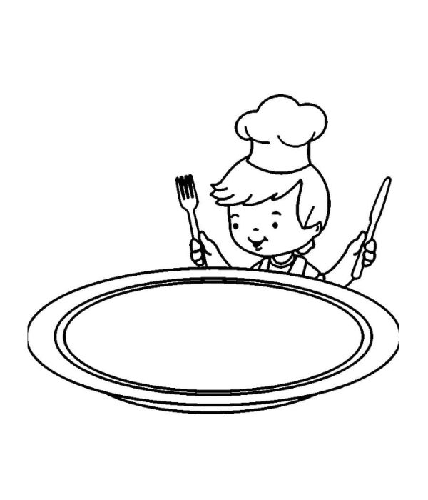 tranh tô màu cái đĩa 13