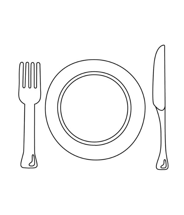 tranh tô màu cái đĩa 14