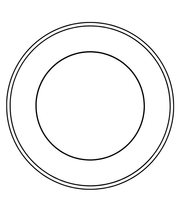 tranh tô màu cái đĩa 2