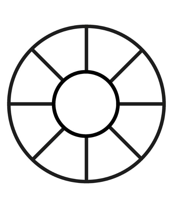 tranh tô màu cái đĩa 26