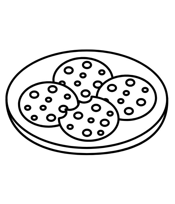 tranh tô màu cái đĩa 27