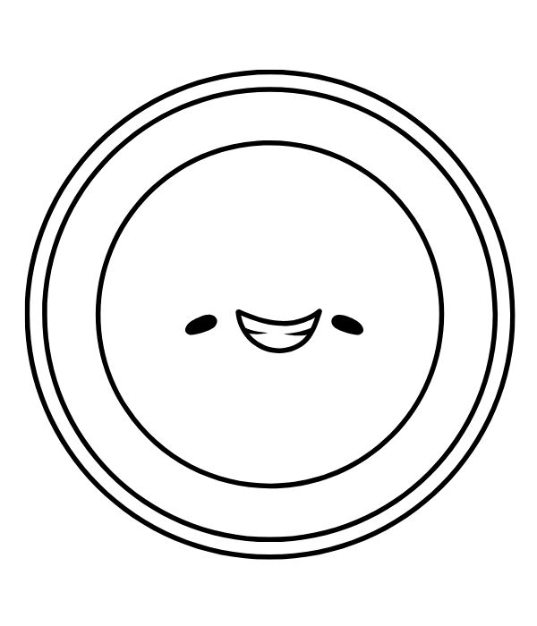 tranh tô màu cái đĩa 4