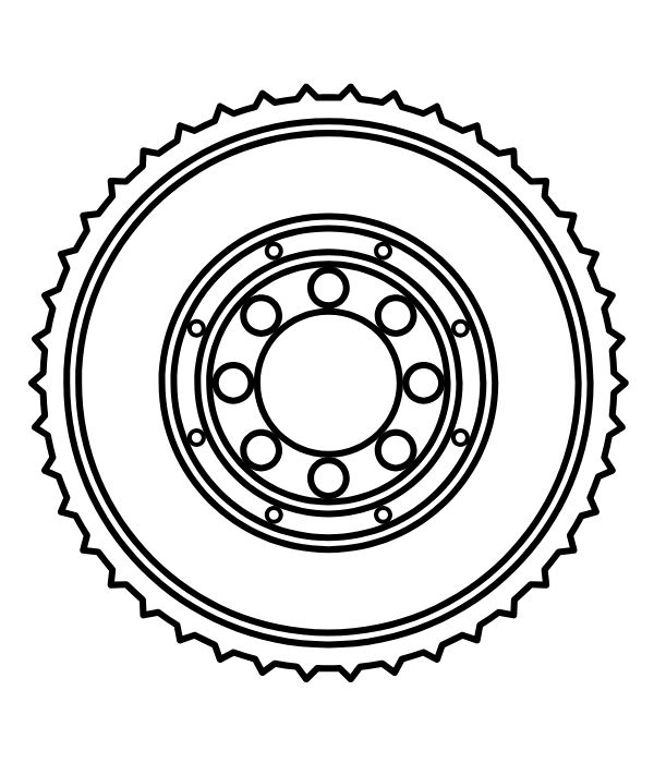 tranh tô màu cái đĩa 6