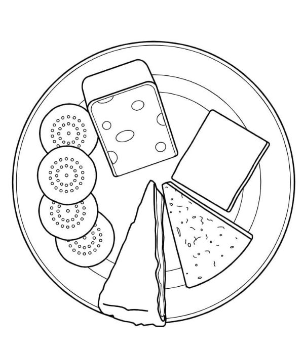 tranh tô màu cái đĩa 8