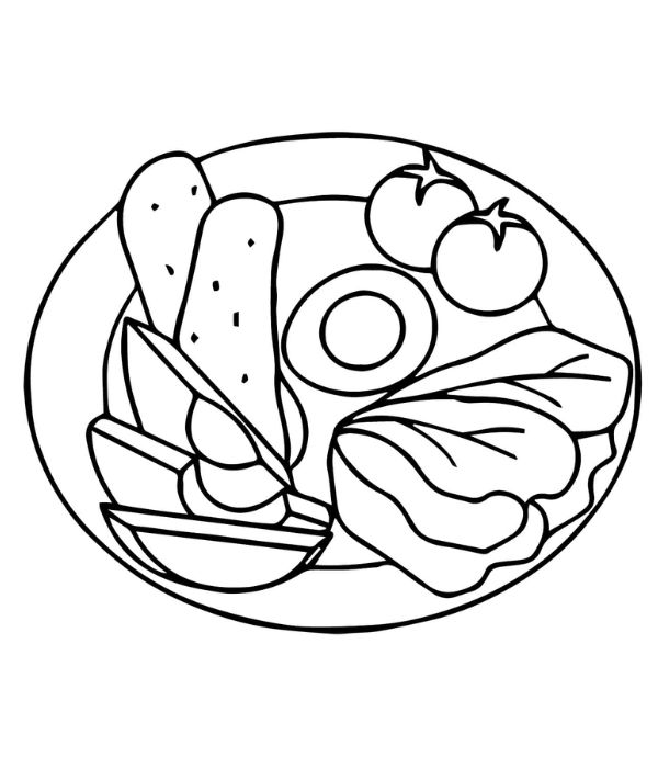 tranh tô màu cái đĩa 9