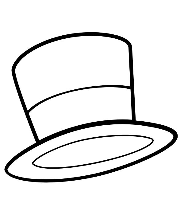 tranh tô màu cái mũ