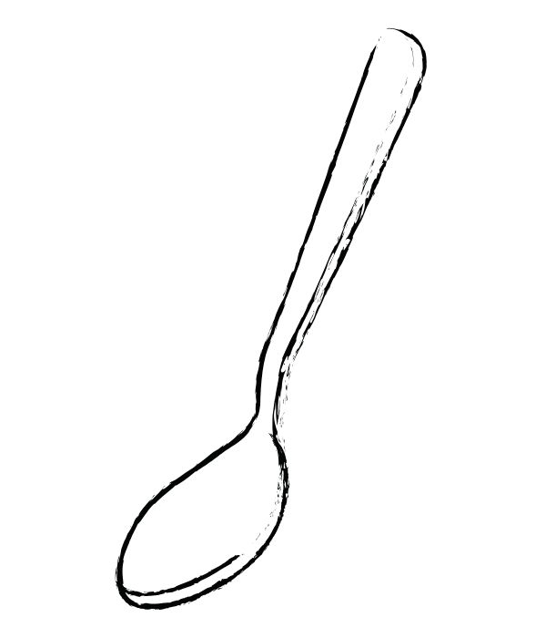 tranh tô màu cái thìa 14