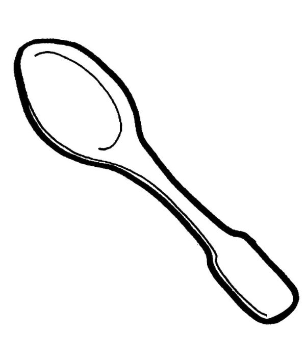 tranh tô màu cái thìa 18