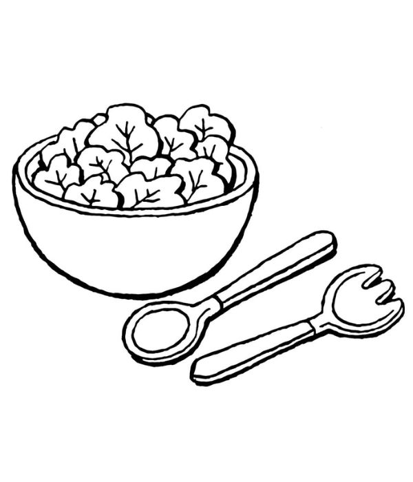 tranh tô màu cái thìa 23