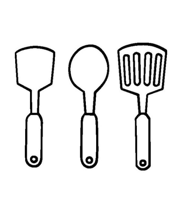 tranh tô màu cái thìa 25