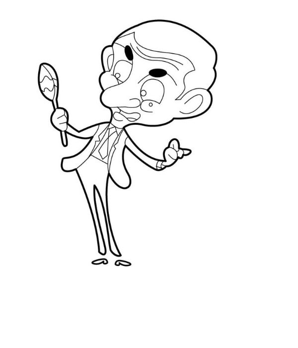 tranh tô màu cái thìa 27