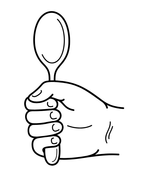 tranh tô màu cái thìa 28