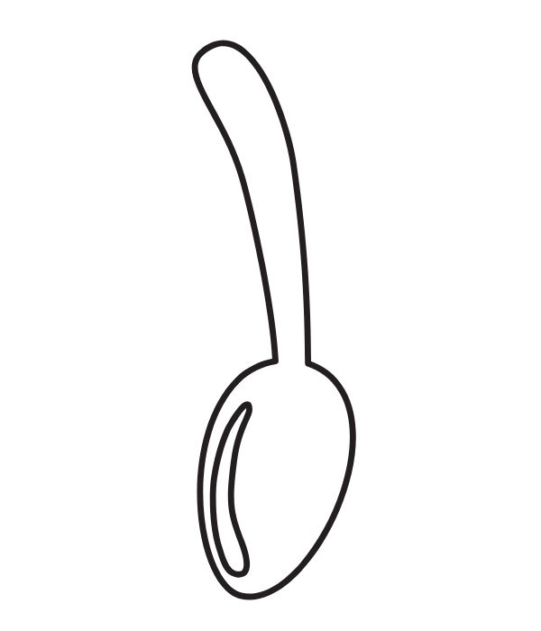 tranh tô màu cái thìa 29