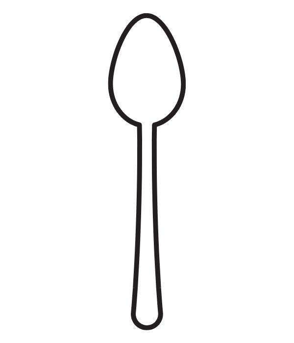 tranh tô màu cái thìa 4