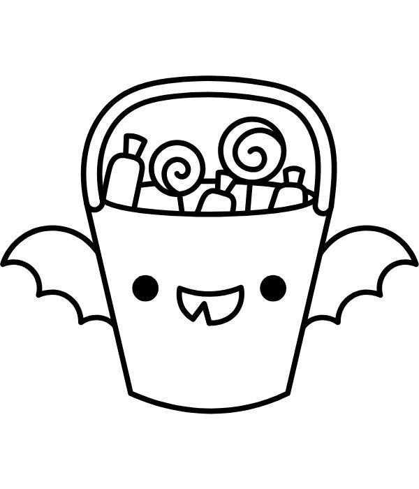 tranh tô màu cái xô 1