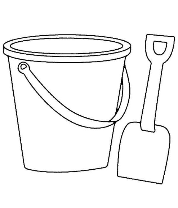 tranh tô màu cái xô 15