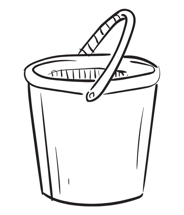 tranh tô màu cái xô 22