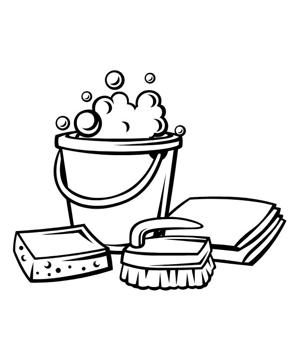 tranh tô màu cái xô 29