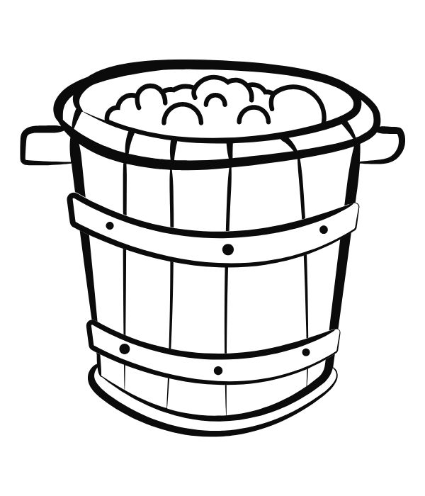 tranh tô màu cái xô 32