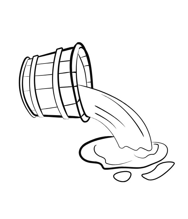 tranh tô màu cái xô 33