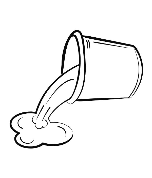 tranh tô màu cái xô 34