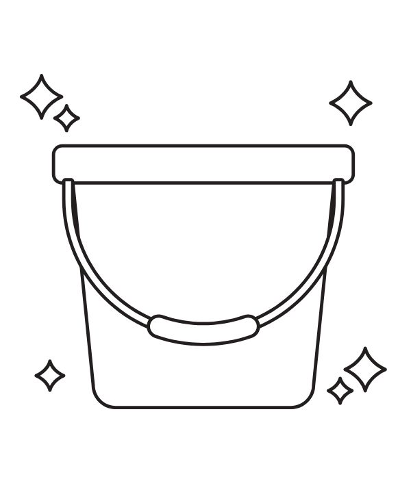 tranh tô màu cái xô 5