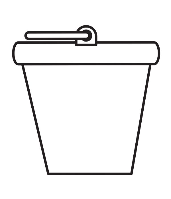 tranh tô màu cái xô 6