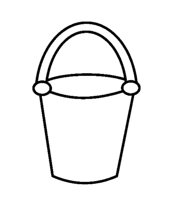 tranh tô màu cái xô 8