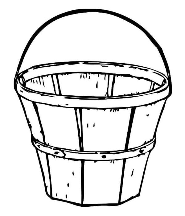 tranh tô màu cái xô 9