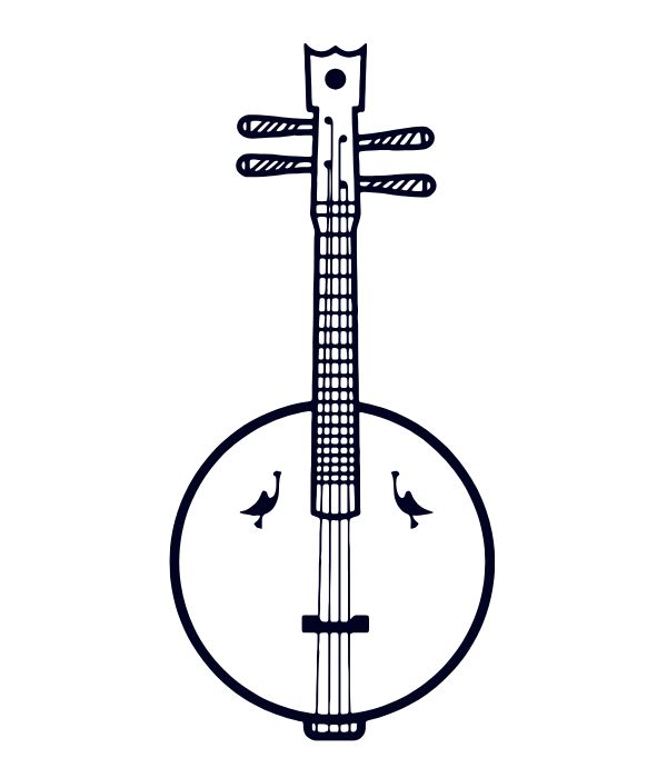 tranh tô màu cây đàn 13