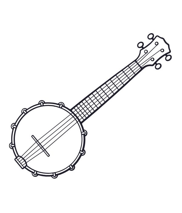 tranh tô màu cây đàn 17