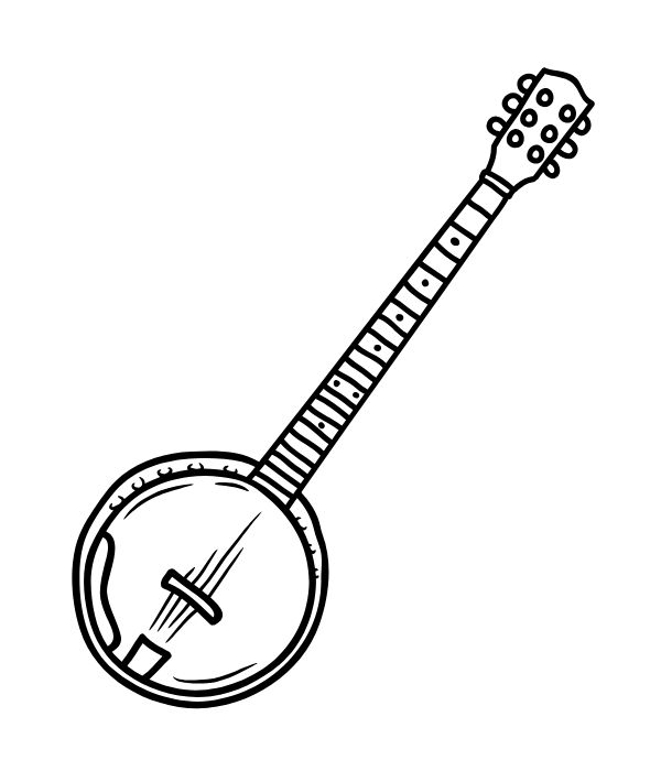 tranh tô màu cây đàn 18