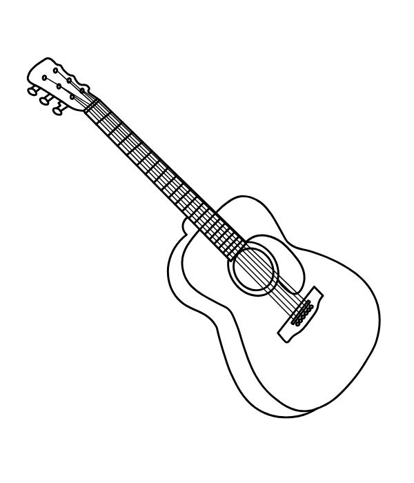 tranh tô màu cây đàn 20