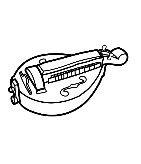 tranh tô màu cây đàn 21